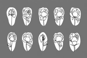 Peonies tattoo idea