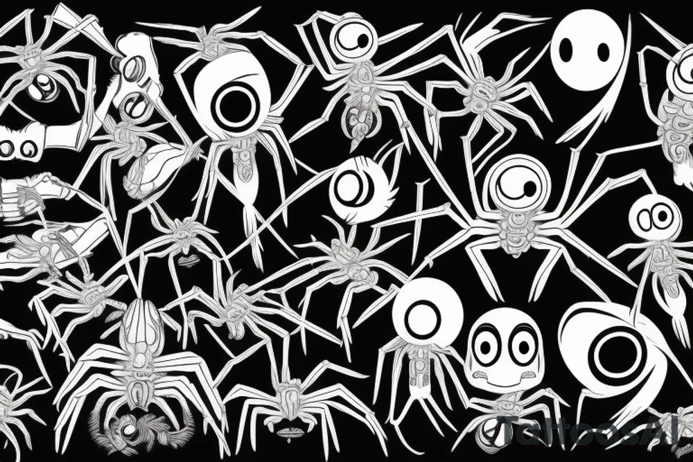 Spider with eye on its back tattoo idea