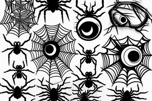 Spider with eye on its back tattoo idea