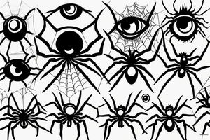 Spider with eye on its back tattoo idea