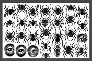 Spider with eye on its back tattoo idea