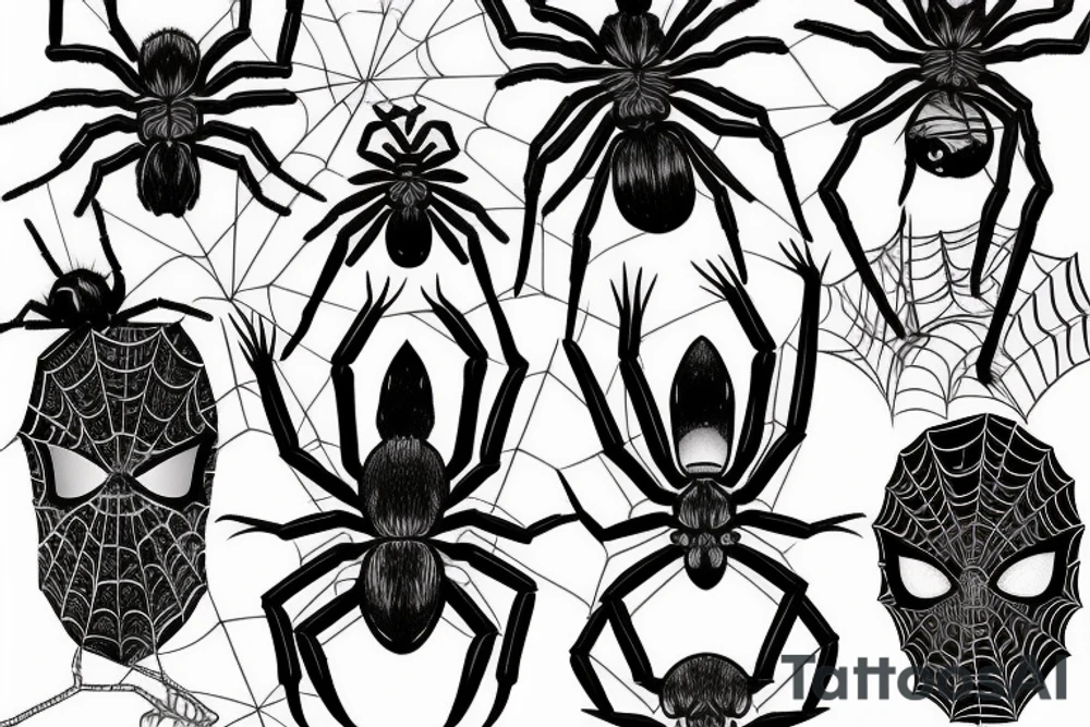 Spider tattoo idea