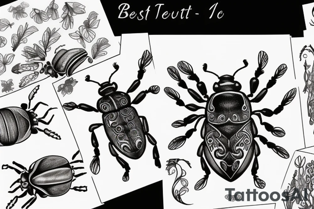 Beetle tattoo idea