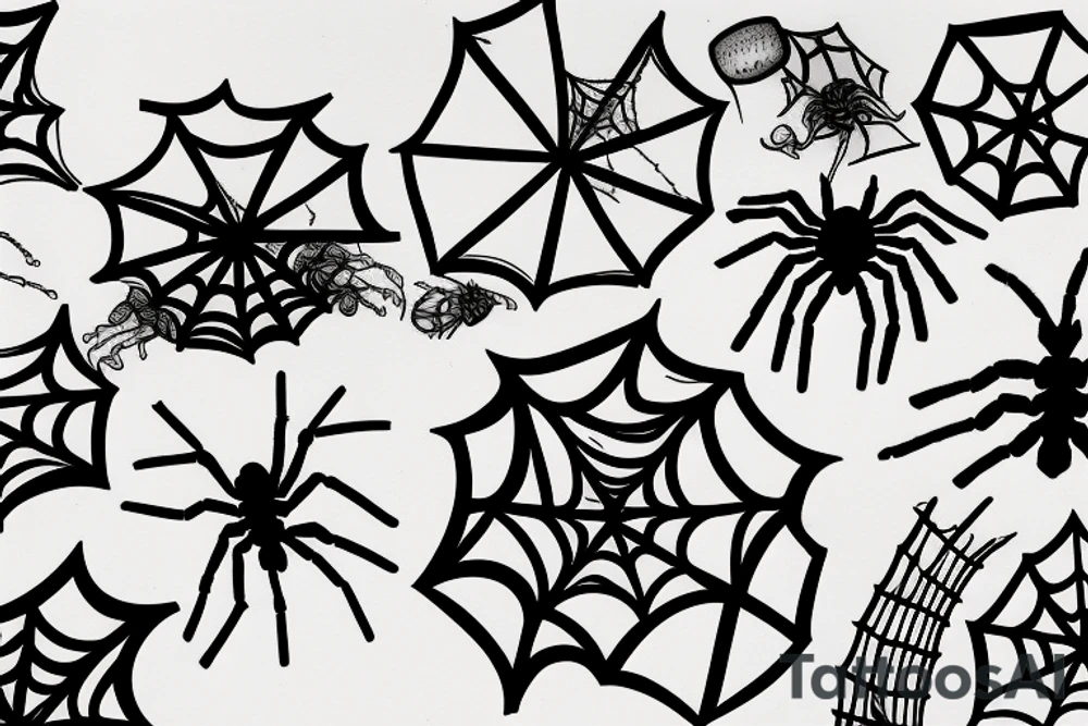 Spider flower tattoo idea