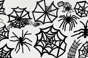 Spider flower tattoo idea