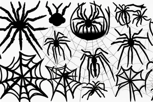 Spider flower tattoo idea
