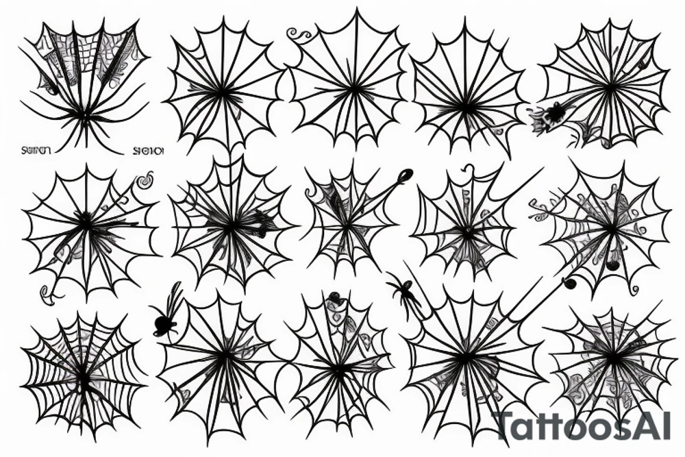 Spider flower tattoo idea