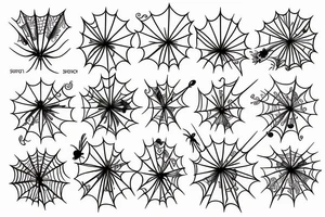 Spider flower tattoo idea