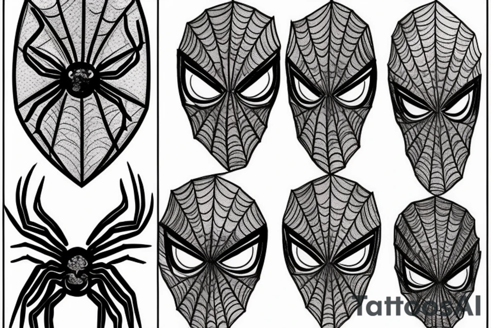 Realistic spider tattoo idea