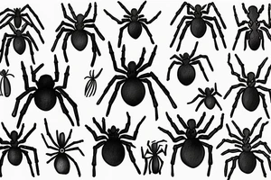 Realistic spider tattoo idea