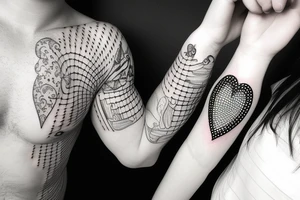 Realistic Heart with holes tattoo idea