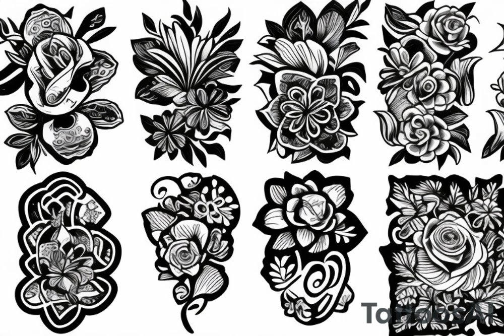 Flowers tattoo idea
