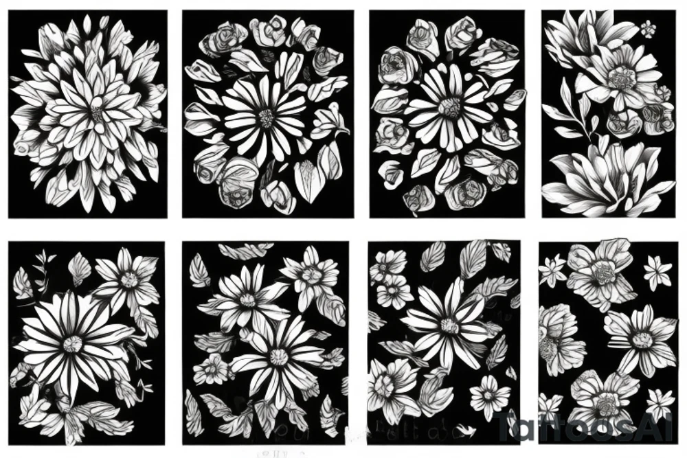 Flowers tattoo idea