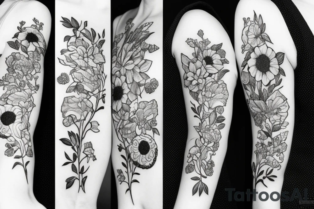 Flowers tattoo idea