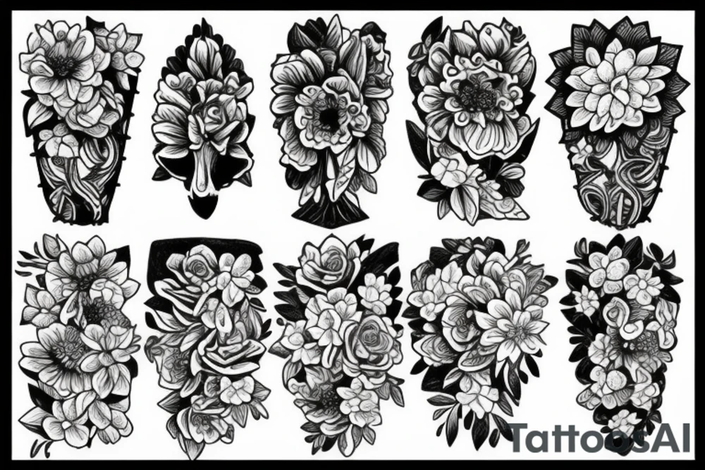 Flowers tattoo idea