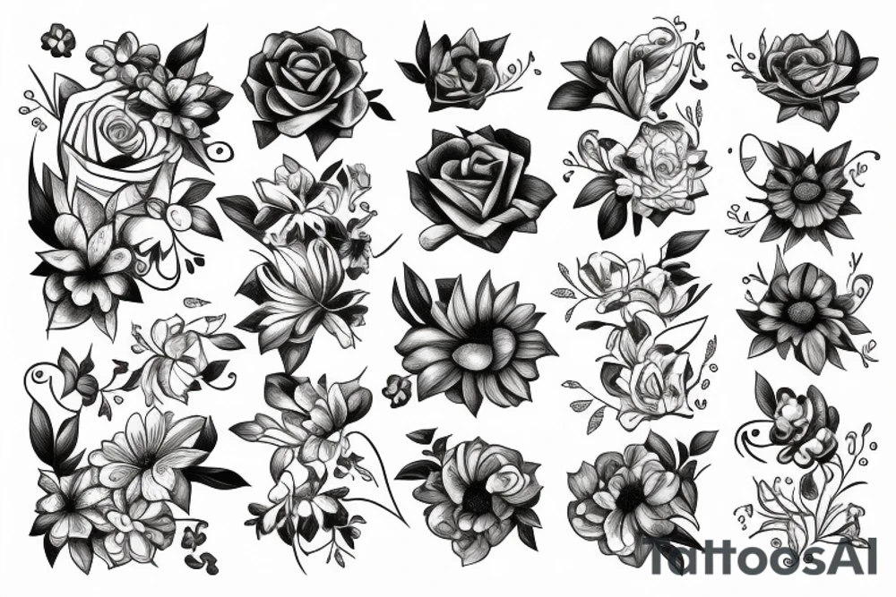 Flowers tattoo idea