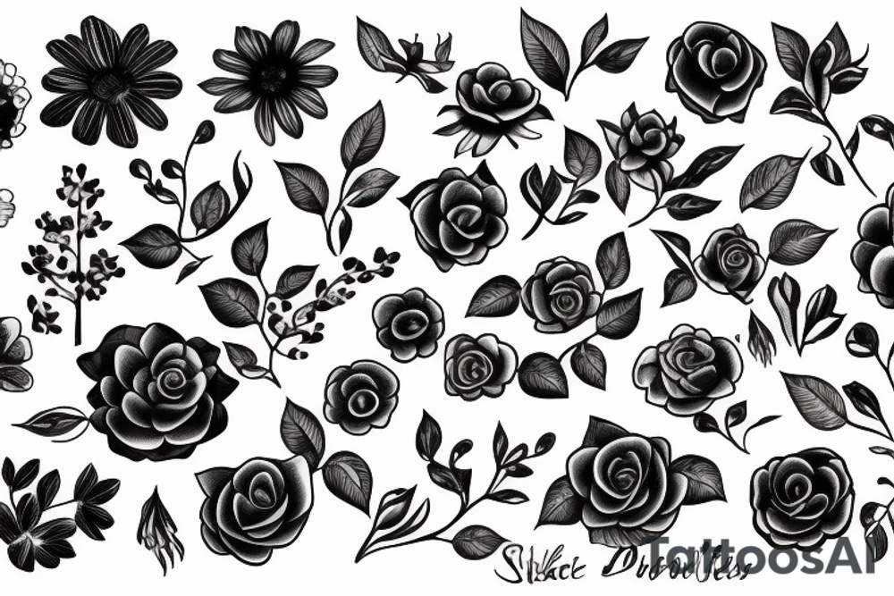 Flowers tattoo idea