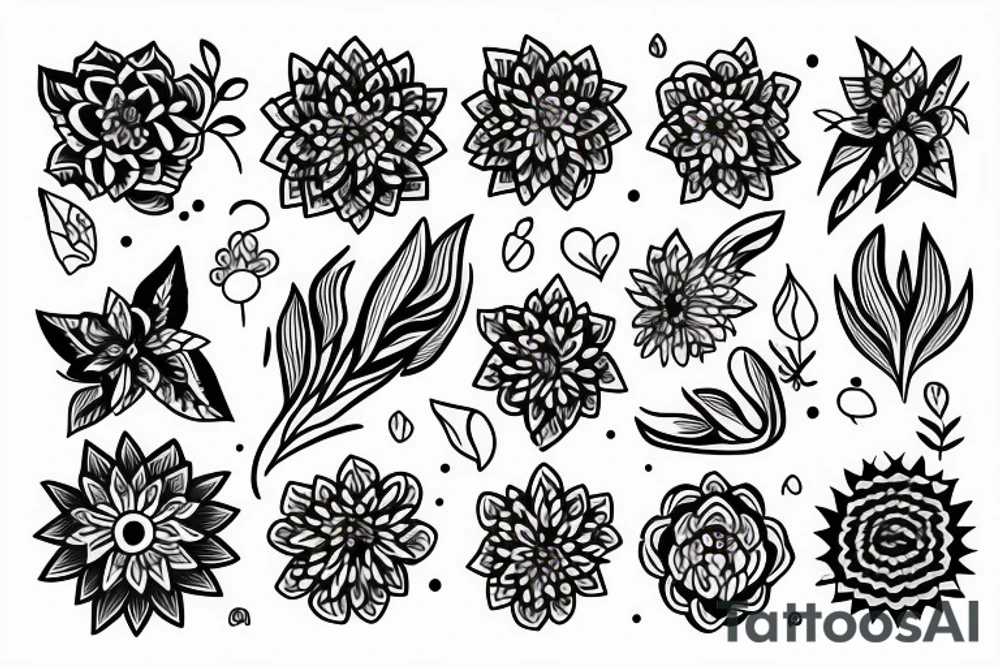 Flowers tattoo idea