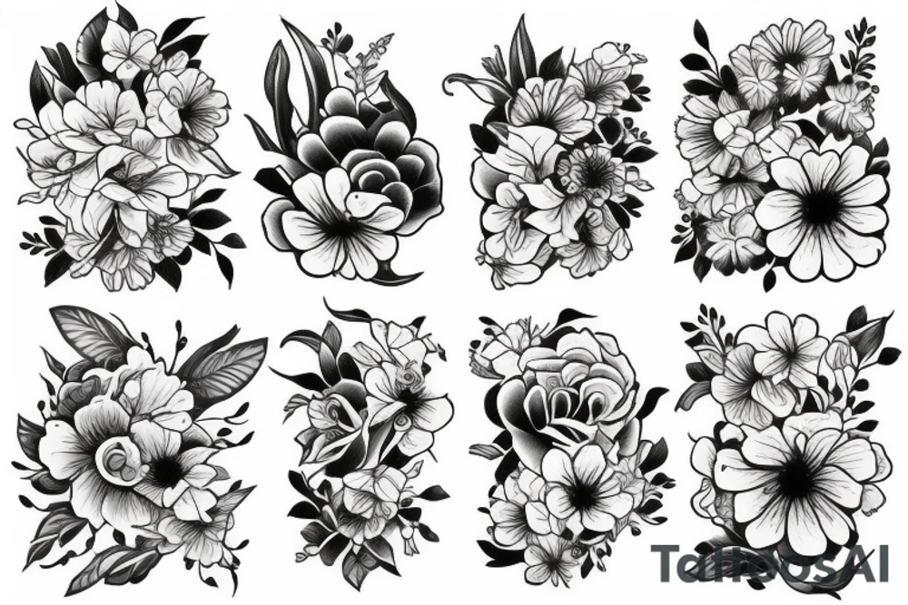 Flowers tattoo idea