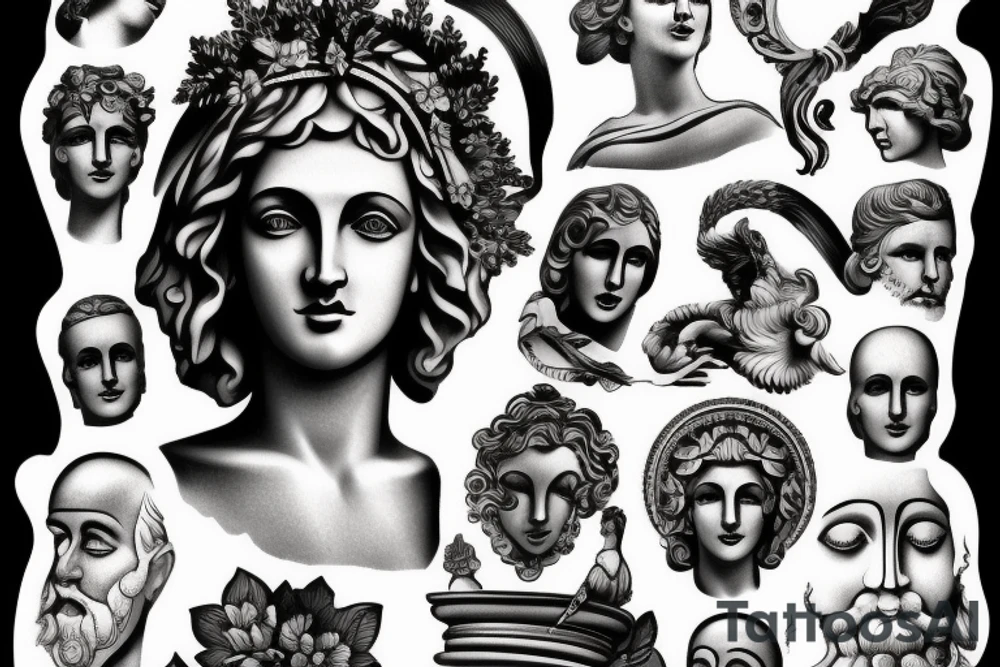 Greek Statue tattoo idea