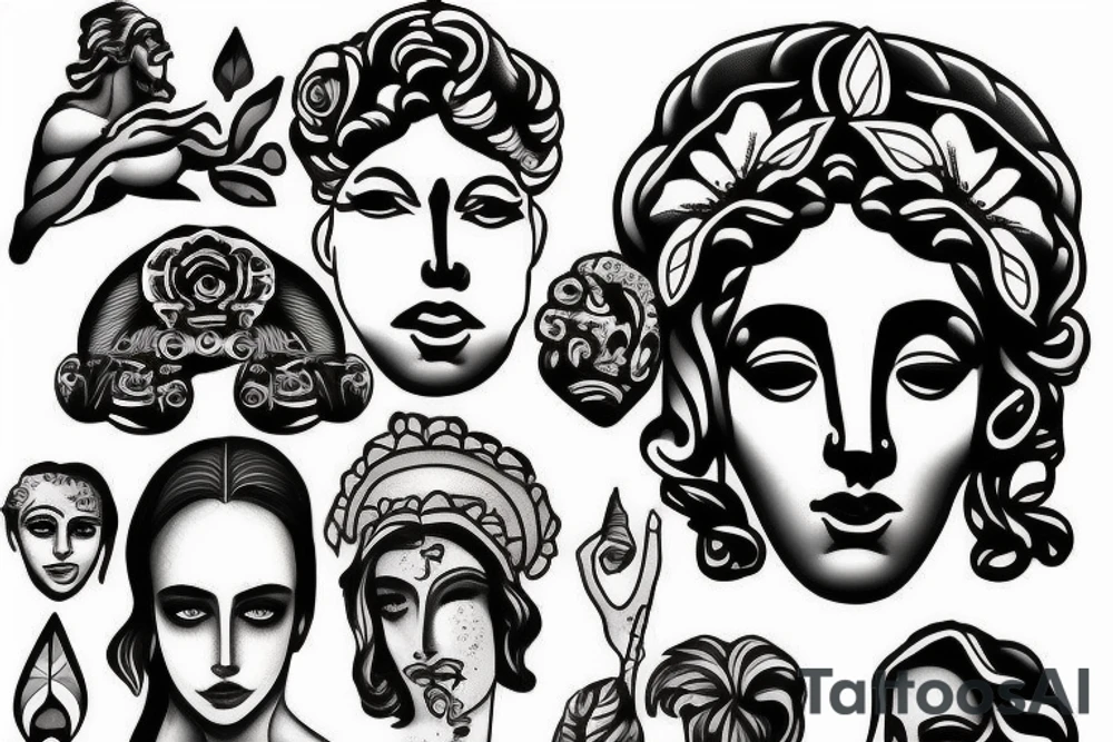 Greek Statue tattoo idea