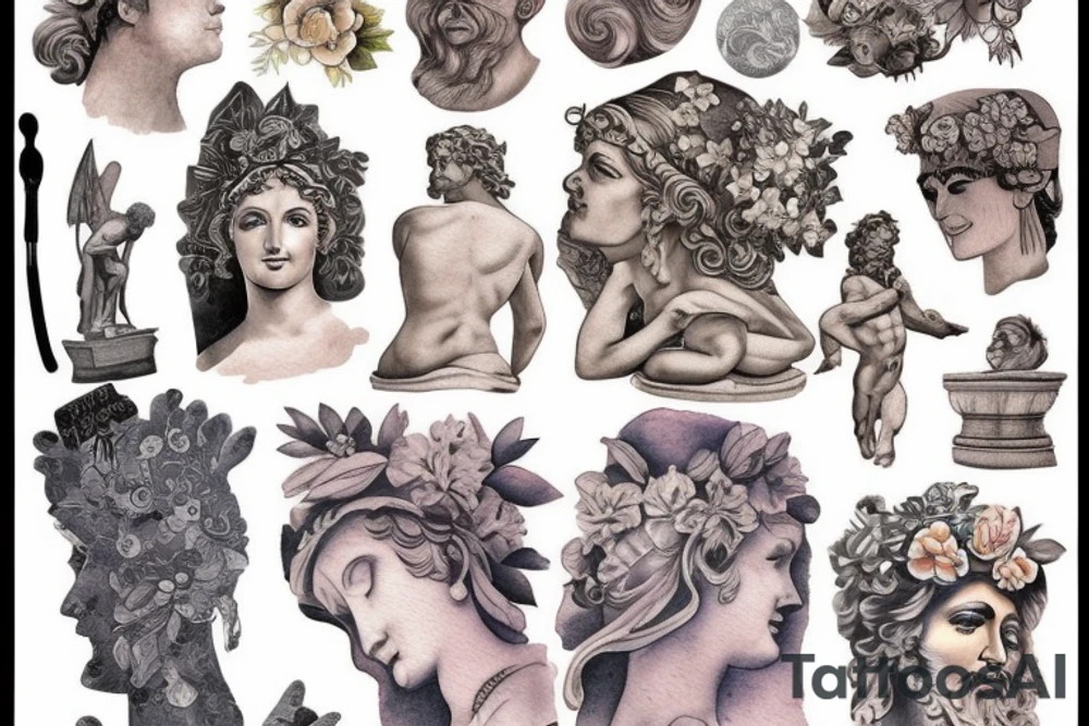 Greek Statue tattoo idea