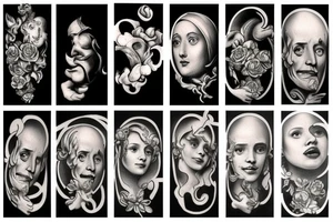 Baroque painting tattoo idea