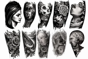 Baroque painting tattoo idea