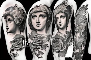 Baroque painting tattoo idea