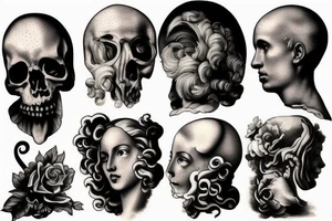 Baroque painting tattoo idea