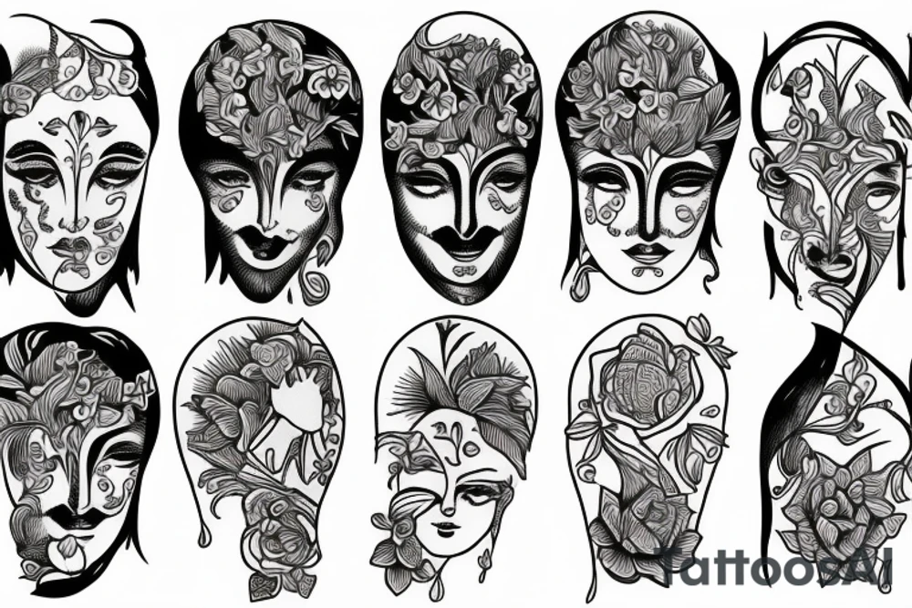 The Greek tale of Narcissus tattoo idea
