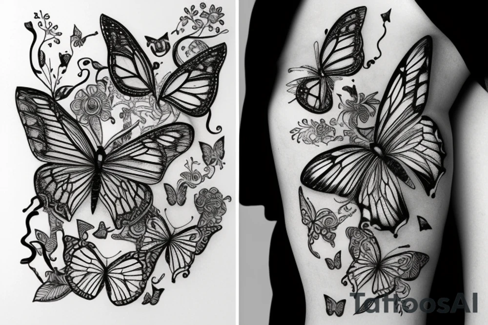 Butterfly tattoo idea