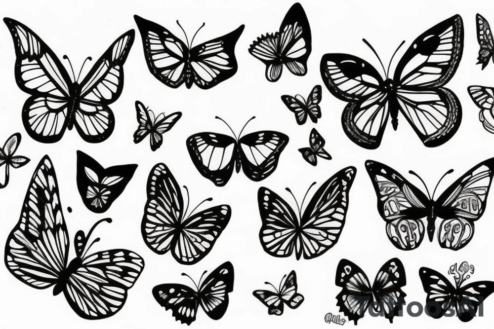 Butterfly tattoo idea