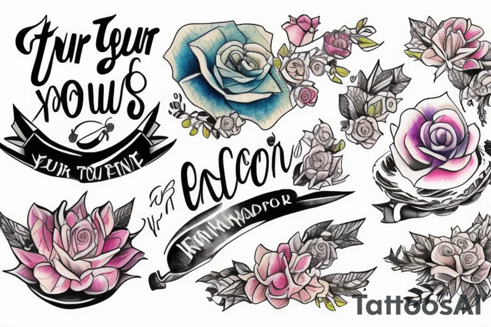 turn your nerves into excitement tattoo idea