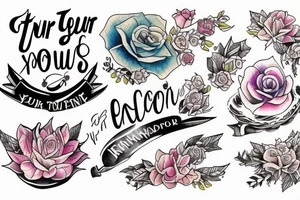 turn your nerves into excitement tattoo idea