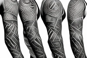 inner bicep Black and grey half arm sleeve with Egyptian isis tattoo idea