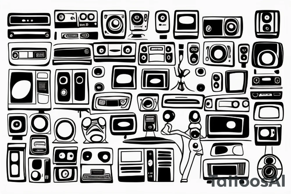 test pattern, tv tattoo idea