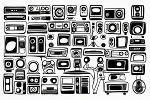 test pattern, tv tattoo idea