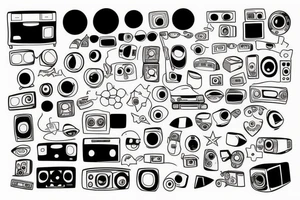 test pattern, tv tattoo idea