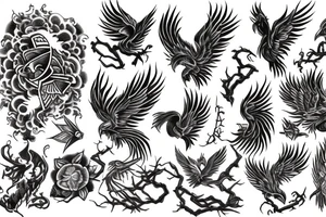 full sleeve  phoenix tattoo tattoo idea