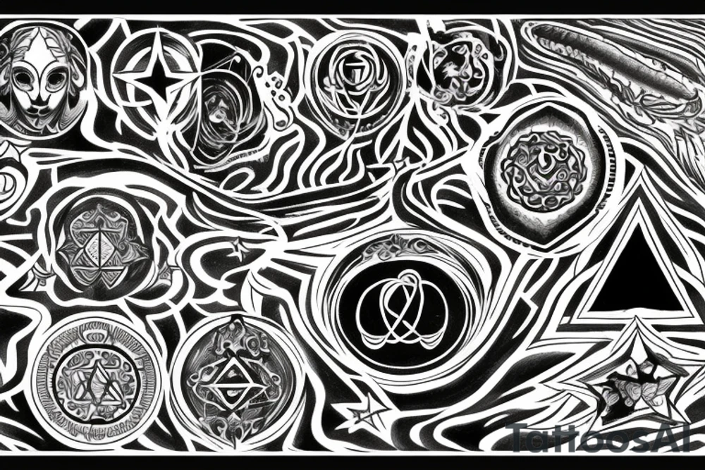 Stars, epiphany, 8, chakras, infinity tattoo idea