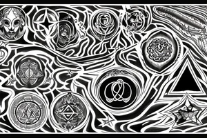 Stars, epiphany, 8, chakras, infinity tattoo idea