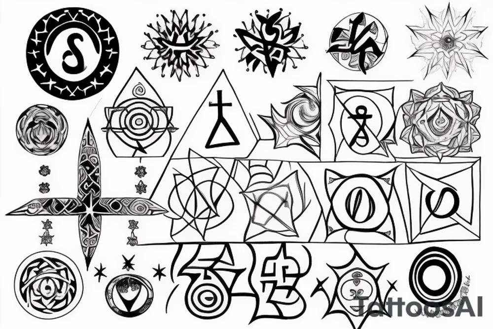 Stars, epiphany, 8, chakras, infinity tattoo idea
