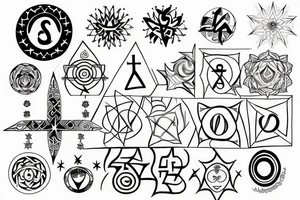 Stars, epiphany, 8, chakras, infinity tattoo idea