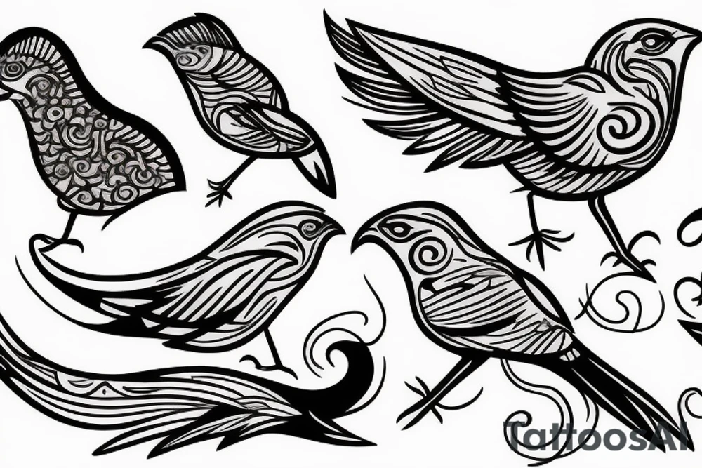 A bird on fire tattoo idea