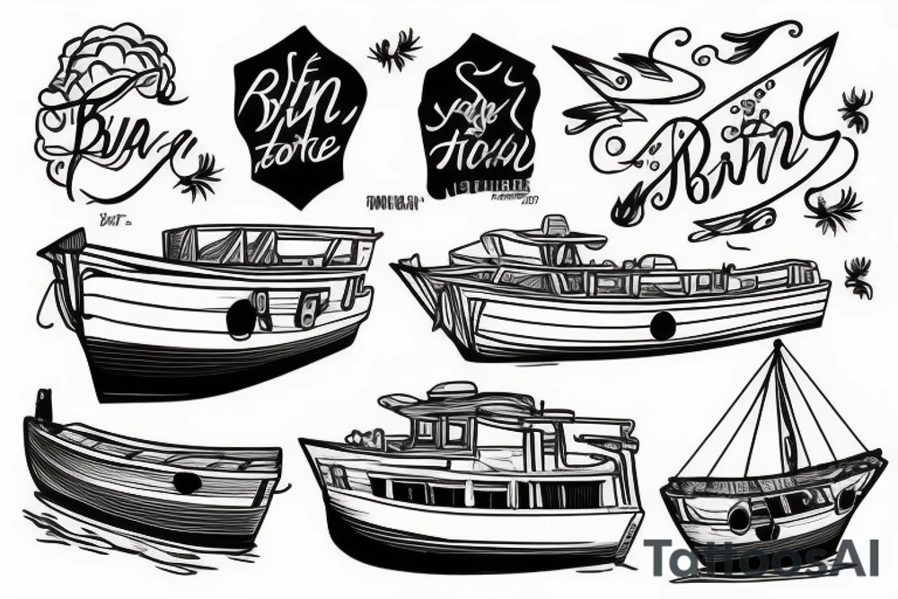 burn the boat tattoo idea