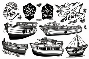 burn the boat tattoo idea