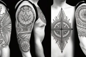 Phoenix, compass for arm tattoo idea