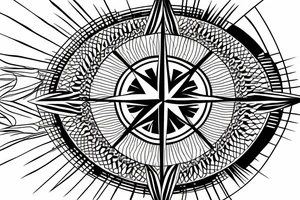 Phoenix, compass for arm tattoo idea