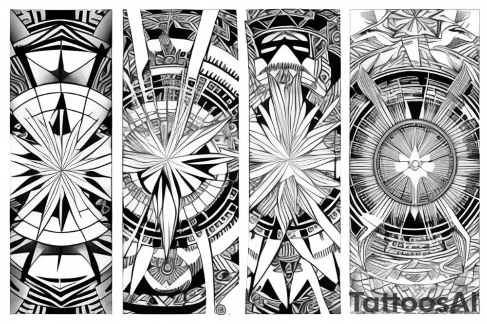 Phoenix, compass tattoo idea